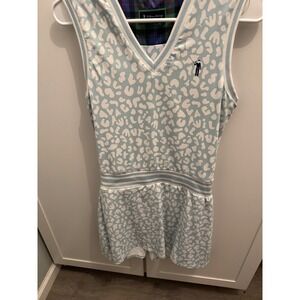 Kinsey Golf Women's Sleeveless Leopard Print V-Neck Athletic Dress‎ XS